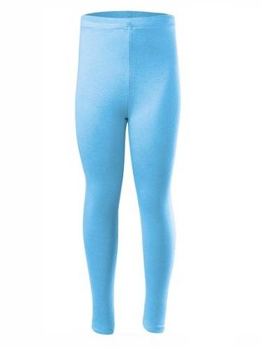 Blue cotton long leggings for women, men, and children.