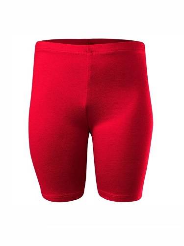 Legginsy krótkie sportowe damskie męskie dziecięce bawełniane czerwony