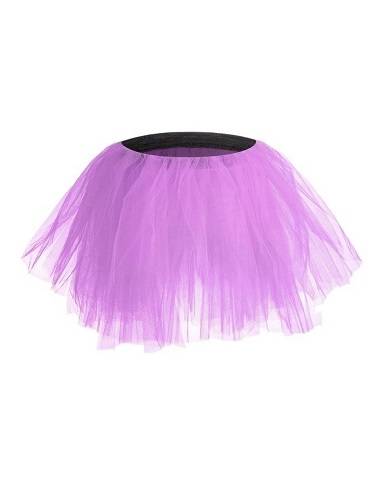 Multi-layered Tutu Tulle Skirt in Heather Purple.