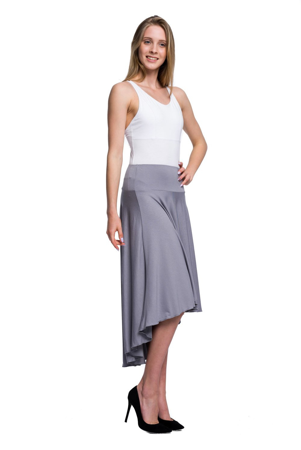 Asymmetrical circle outlet skirt