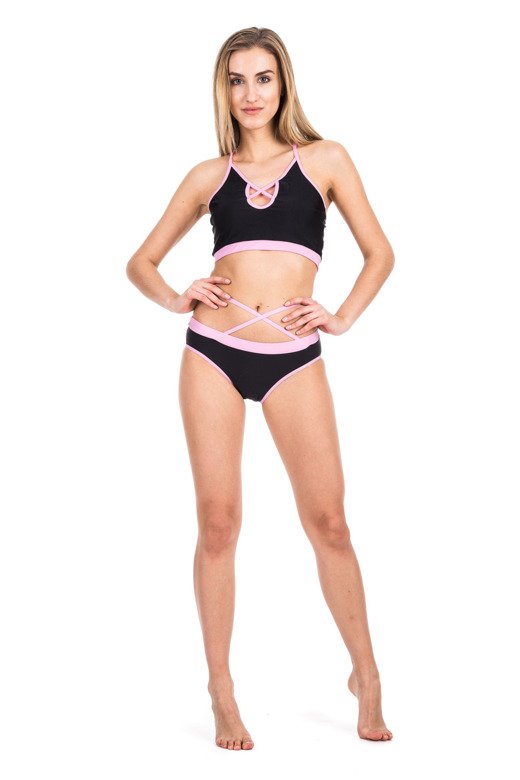SHORTS Short Straps Women's for Dance Pole Dance Fitness Black - Pink