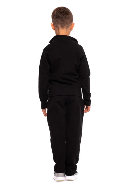 Sport sweatshirt with high collar, zipper and black pockets