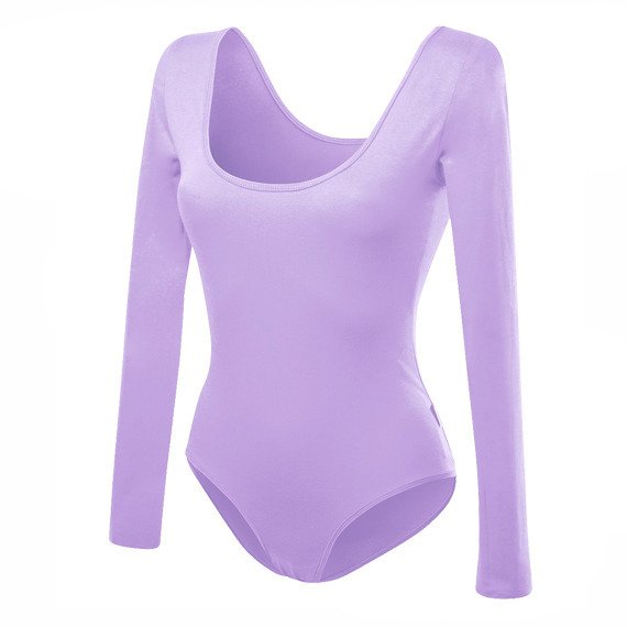 Women's Slimming Long Sleeve Body - Heather Purple