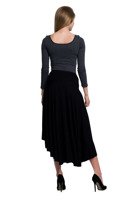 Asymmetrical Circle Skirt - Black