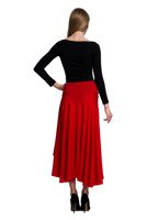 Asymmetrical Circle Skirt - Red