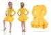 Enchanting yellow tulle dress for a princess.