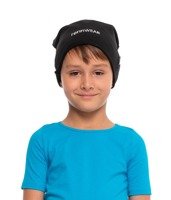 RennWEAR black unisex kids' beanie