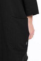 Women's Oversized Tunic Dress Blouse Black