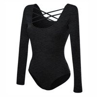 Women's long-sleeved graphite laced bodysuit