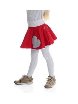 Red Heart Circle Skirt with Ruffle - Girls' Product