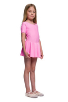 Short-skirted lycra pink body.