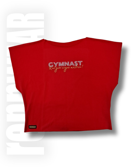 Bluza oversize z nadrukiem z serii "Rutyna czyni mistrza"
