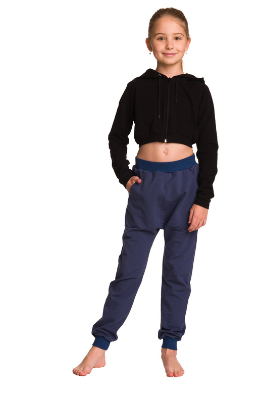 Children's jogger sweatpants - denim