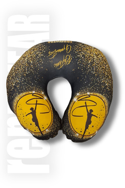 GOLDEN DUST | Poduszka podróżna - Rogal podróżny z gimnastyczką | sublimacja | rennWEAR