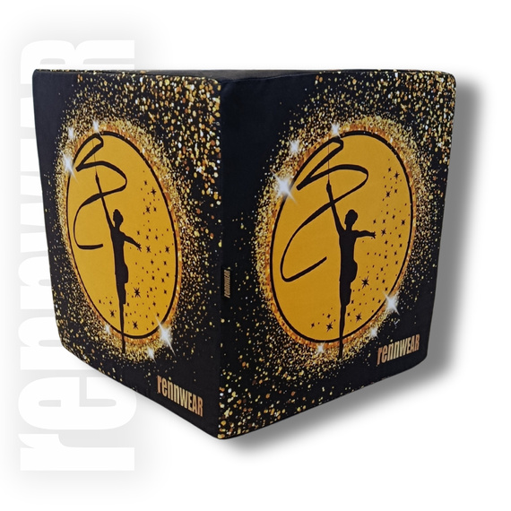 GOLDEN DUST | Kostka treningowa do ćwiczeń | Pufa |  40x40x40 cm | rennWEAR