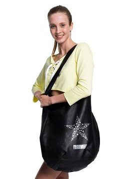 Torba owalna z gwiazdą czarny | rennWEAR