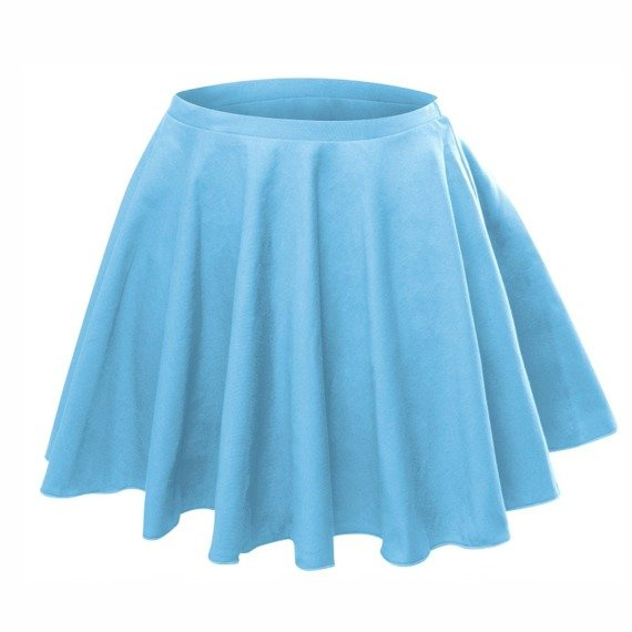 Flared Circle Skirt - Blue