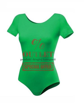 OUTLET Gymnastic Training Body Short Sleeve B100K Green