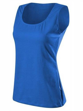 Sleeveless blouse - cornflower blue