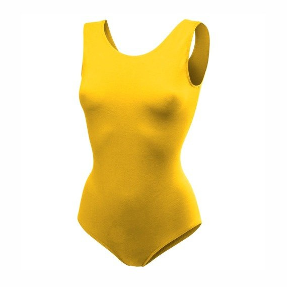 Sleeveless Gymnastic Body Training B100B in Yellow Color.