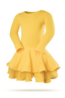 Enchanting yellow tulle dress for a princess.