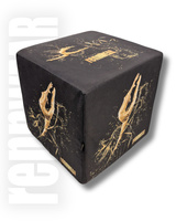 GOLDEN GYMNAST | Kostka treningowa do ćwiczeń | Pufa |  40x40x40 cm | rennWEAR