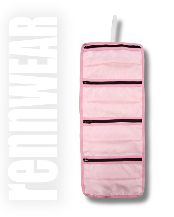 PINK ROSE | Kosmetyczka rozkładana ROLLER | sublimacja | rennWEAR