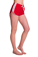 OUTLET Women's Short Sport Cotton Shorts with Red Insert