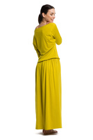 Long MAXI dress made of viscose - pistachio.