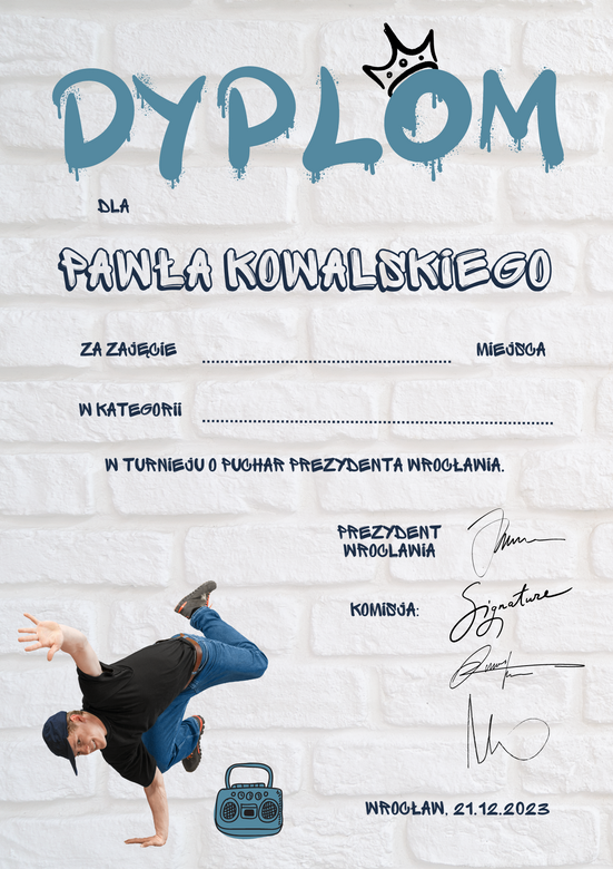 Dyplom taniec D02
