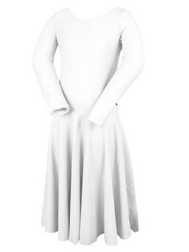 Sukienka taneczna turniejowa dla dziewczynki PIERWSZY KROK biała