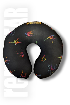 Poduszka podróżna - Rogal podróżny z gimnastyczką | sublimacja | rennWEAR