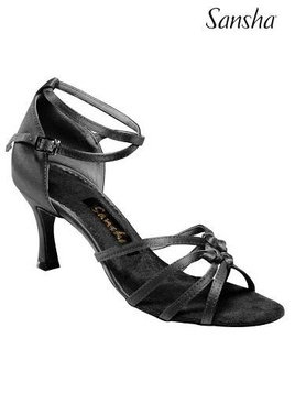 Buty damskie do łaciny taneczne LUCINDA BR25030S czarny