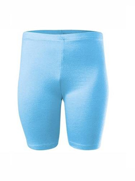 Short Women's/Men's/Children's Cotton Sport Leggings in Blue.