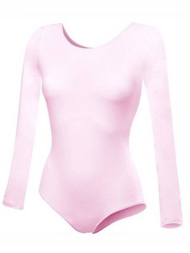Gymnastic Body Workout with Long Sleeve B100D Pink.