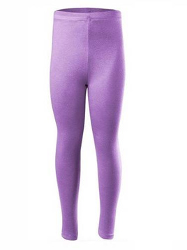 Sport leggings for women, men and children with long cotton legs in lilac.