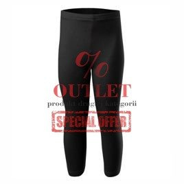 Cotton leggings - 3/4 black - OUTLET