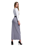 Body with boat neckline in white.