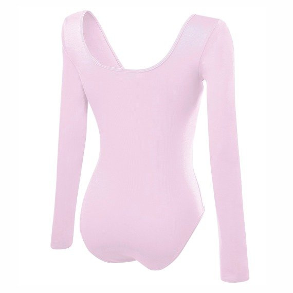 Women's pink slimming long-sleeved bodysuit