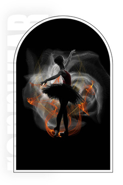 BLACK BALLET - Pokrowiec na odzież strój startowy | rennWEAR