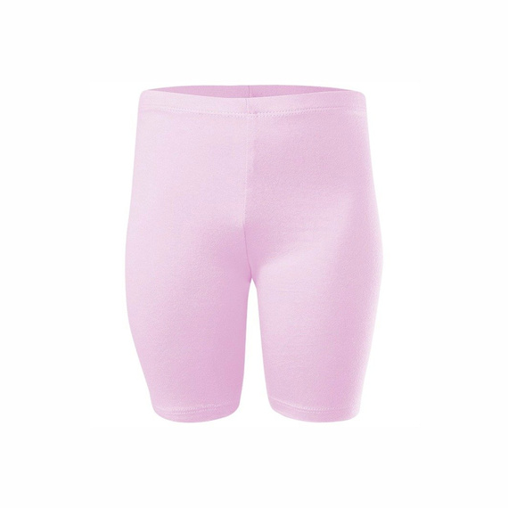 Short sports leggings for women, men, and children in pink cotton.