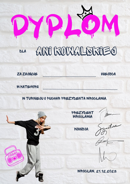 Dyplom taniec D03