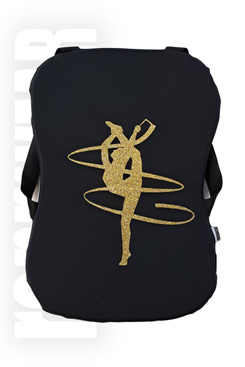 Poduszka na plecy ze złotą gimnastyczką | rennWEAR