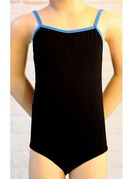 Body na ramiączkach czarny - niebieski