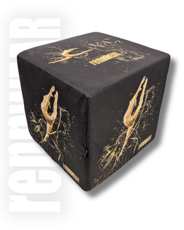 GOLDEN GYMNAST | Kostka treningowa do ćwiczeń | Pufa |  40x40x40 cm | rennWEAR