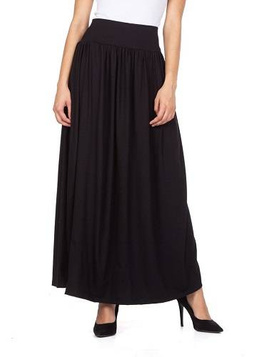 Viscose MAXI Skirt - black.