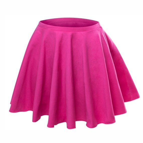 Flared circle skirt - fuchsia