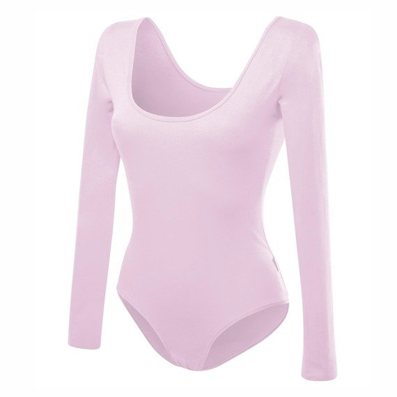 Women's pink slimming long-sleeved bodysuit