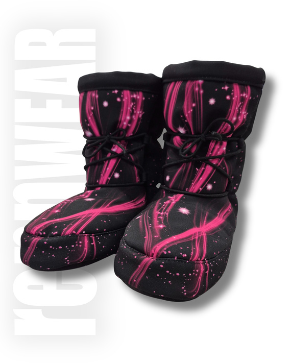 FUCHSIA SKY | Booties | Botki | Ciepłe Buty do rozgrzewki | Ocieplacze | unicorn | rennWEAR
