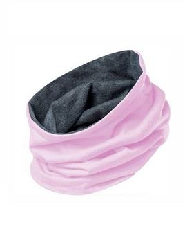 Tuba Warm Two-Layer Pink + Graphite Neckwarmer and Scarf